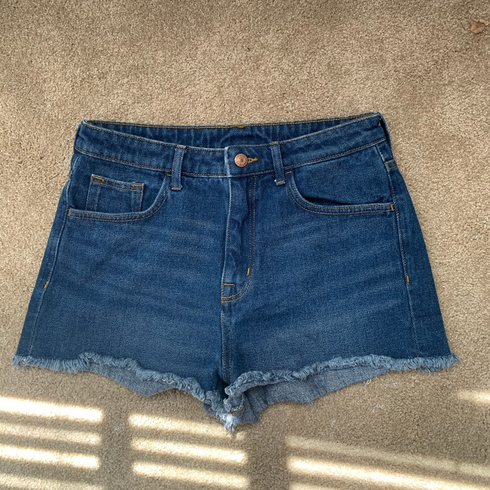 Denim High Waisted Shorts
